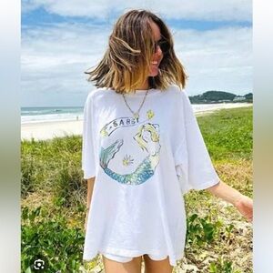 Sabbi White THE VERY OVERSIZED MERMAID TEE - WHITE Medium Never worn